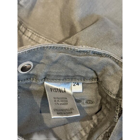 Pistola Womens Olive Green Jeans - Picture 3 of 7